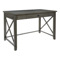 OSP Home Furnishings HSB25-WGR Hillsboro Writing Desk in Grey Wash